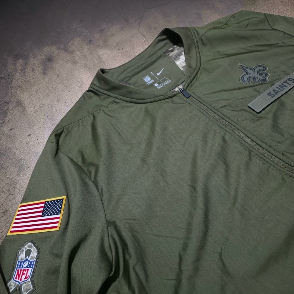 New Orleans Saints Nike Salute to Service Sideline AA9910-395 Jacket Mens XL